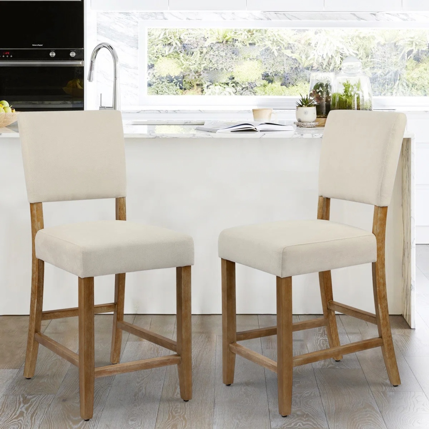 Wayfair Farisa Upholstered Counter Stool - image-5