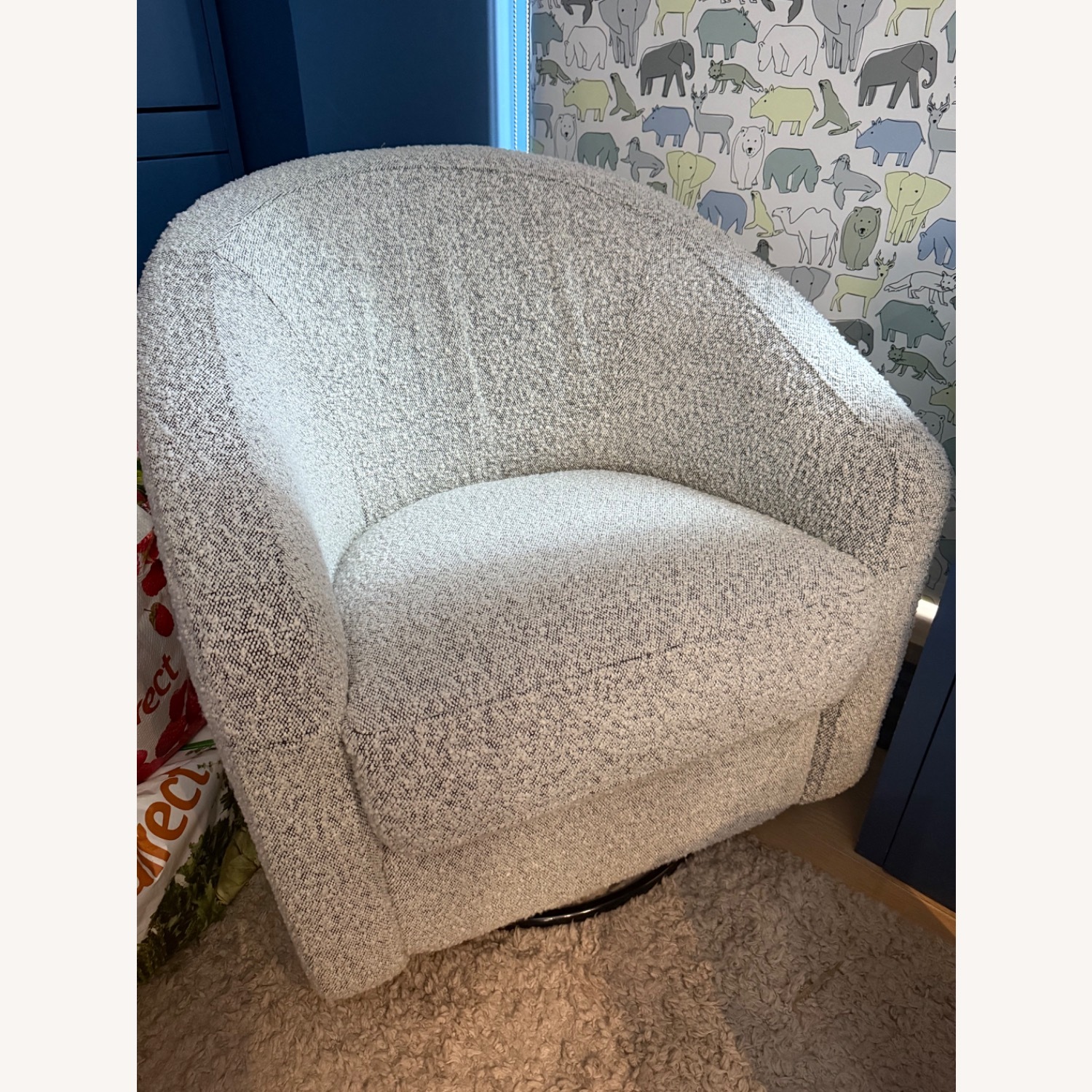Gray Babyletto Madison Swivel Glider - image-2
