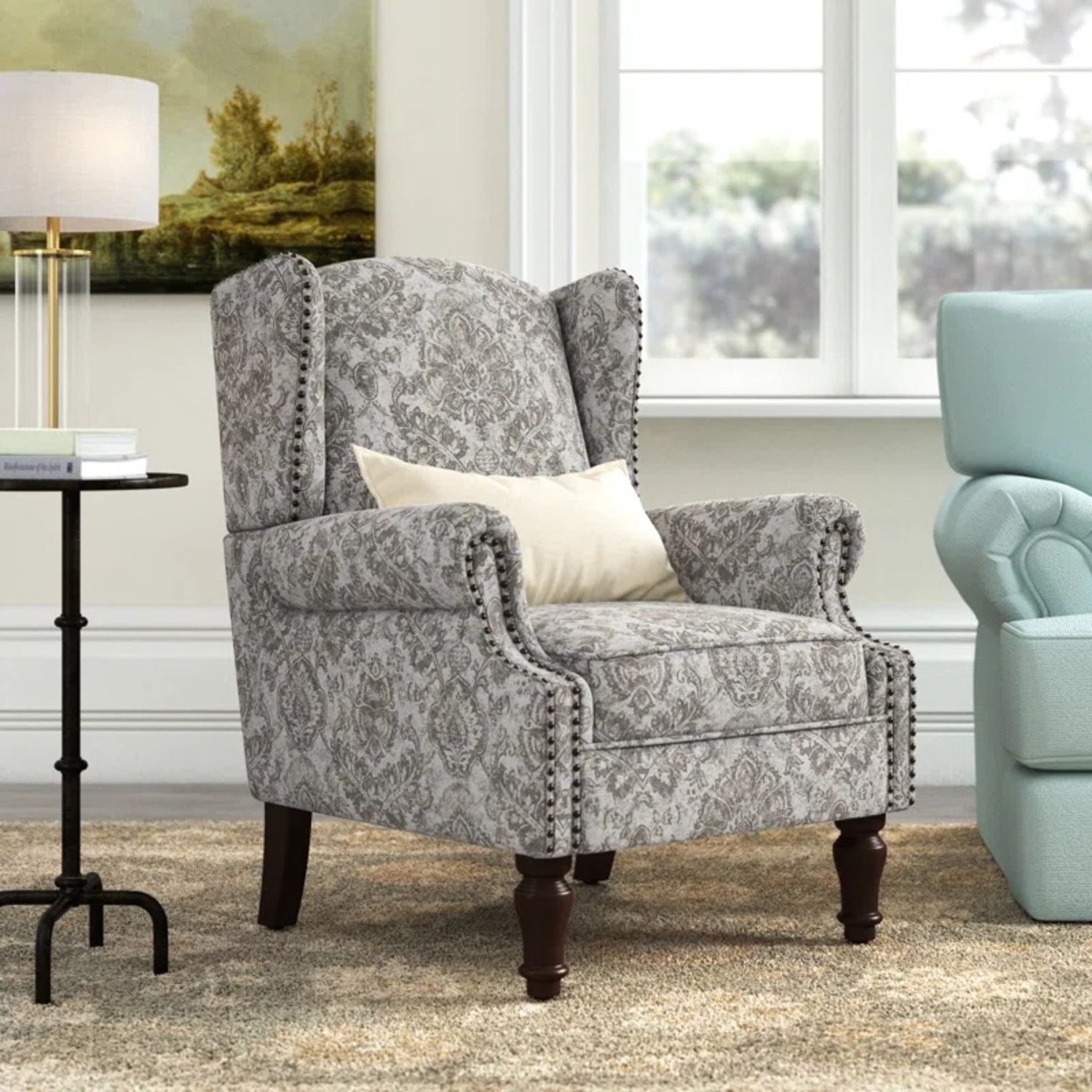 Wayfair Anndi Upholstered Wingback Accent Chair - image-4