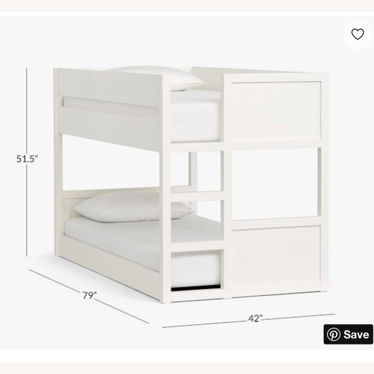 Pottery Barn Camden Twin-Over-Twin Low Bunk Bed - image-3