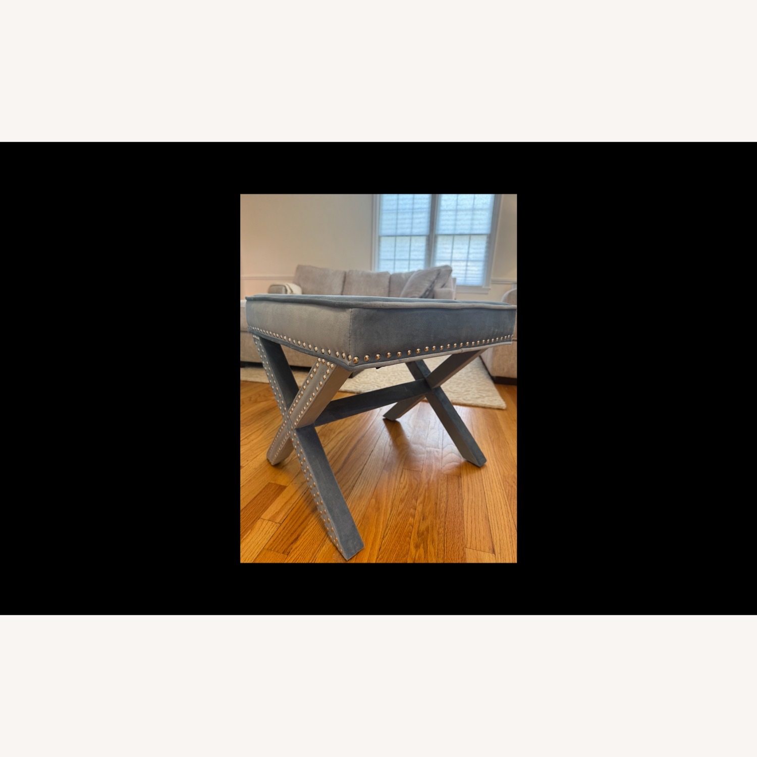 Wayfair Norfolk Velvet Ottoman - image-3
