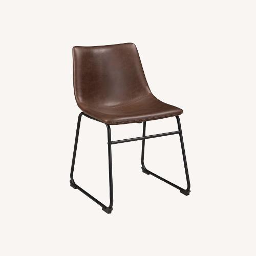 Used Mid Century Dining Chair, Black and Brown for sale on AptDeco