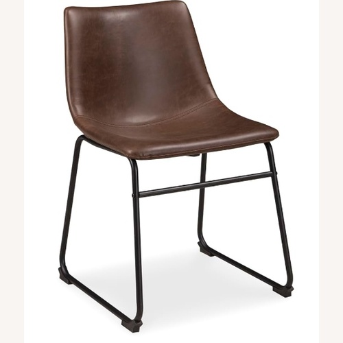 Used Mid Century Dining Chair, Black and Brown for sale on AptDeco
