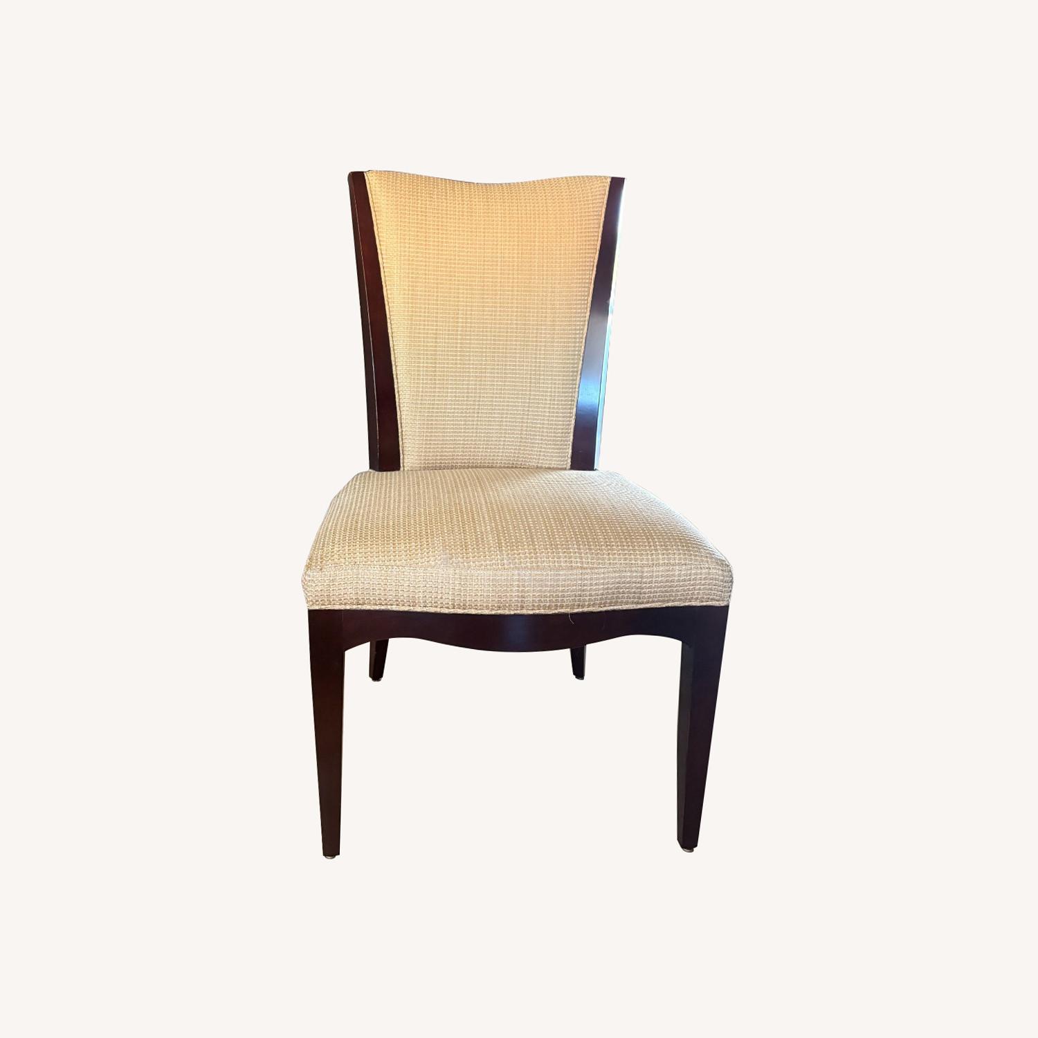 10 Gold Barbara Barry Dining Chairs - image-0