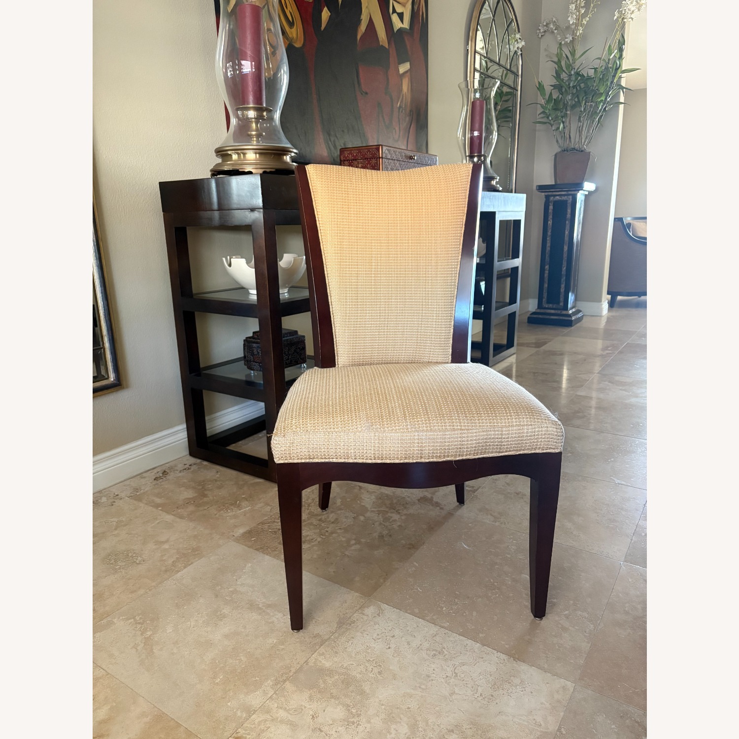 10 Gold Barbara Barry Dining Chairs - image-2