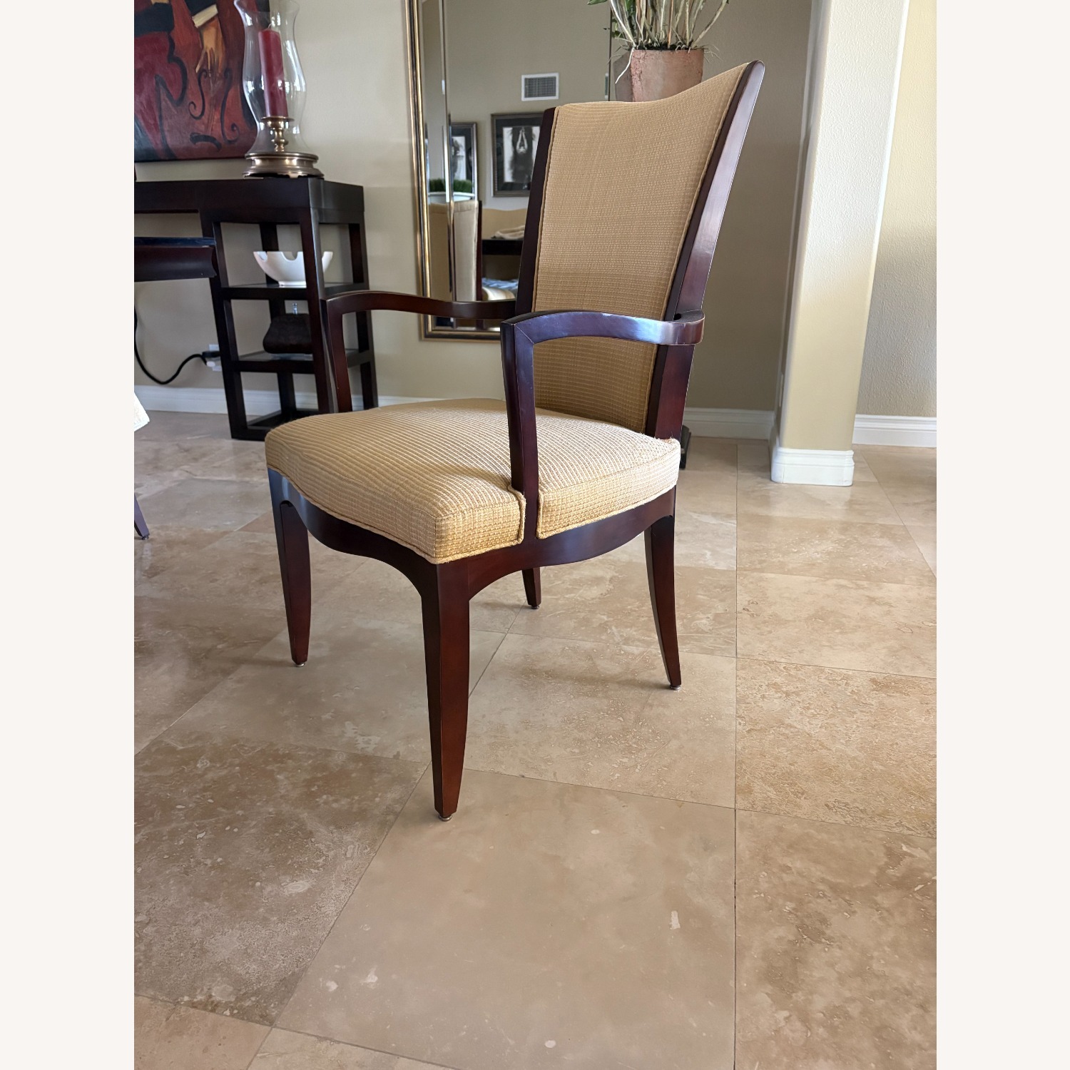 10 Gold Barbara Barry Dining Chairs - image-7