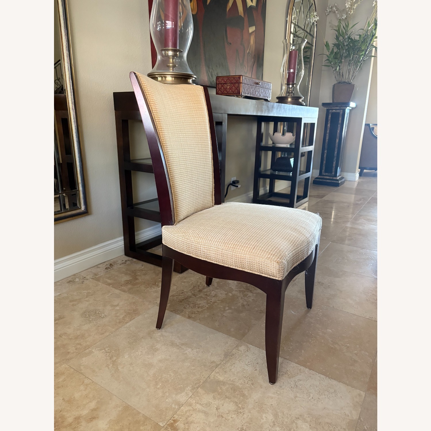 10 Gold Barbara Barry Dining Chairs - image-3