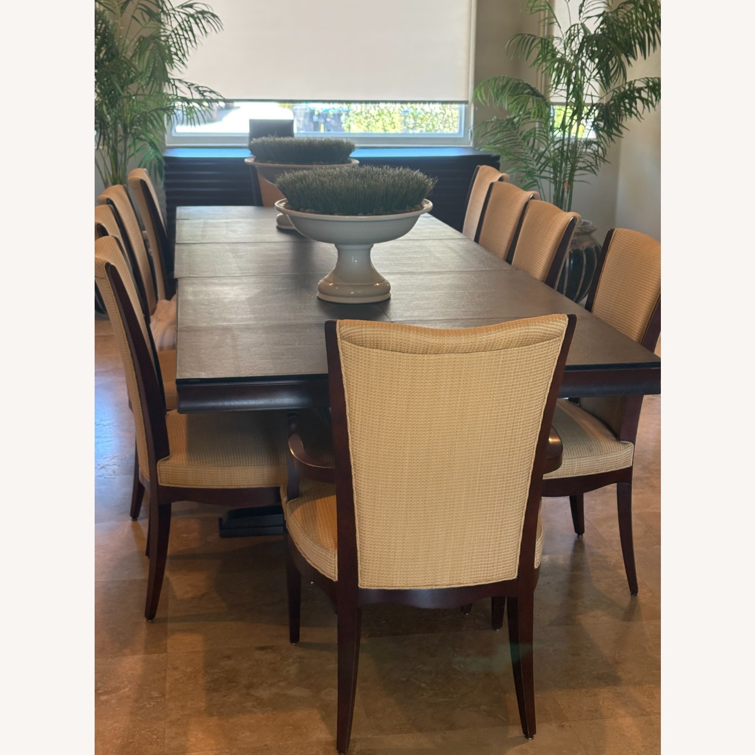 10 Gold Barbara Barry Dining Chairs - image-8