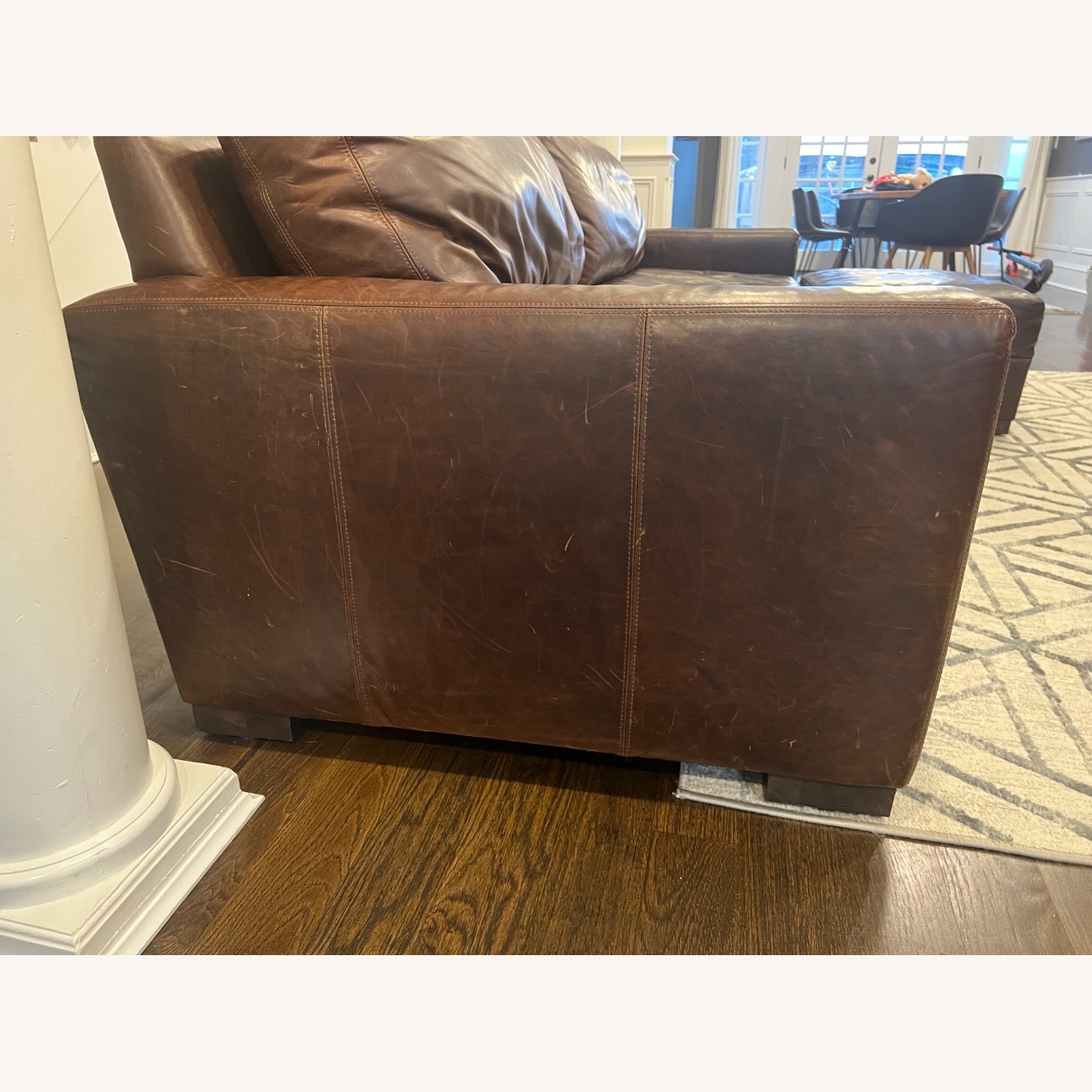 Restoration Hardware Maxwell Long Sofa + Ottoman - image-8