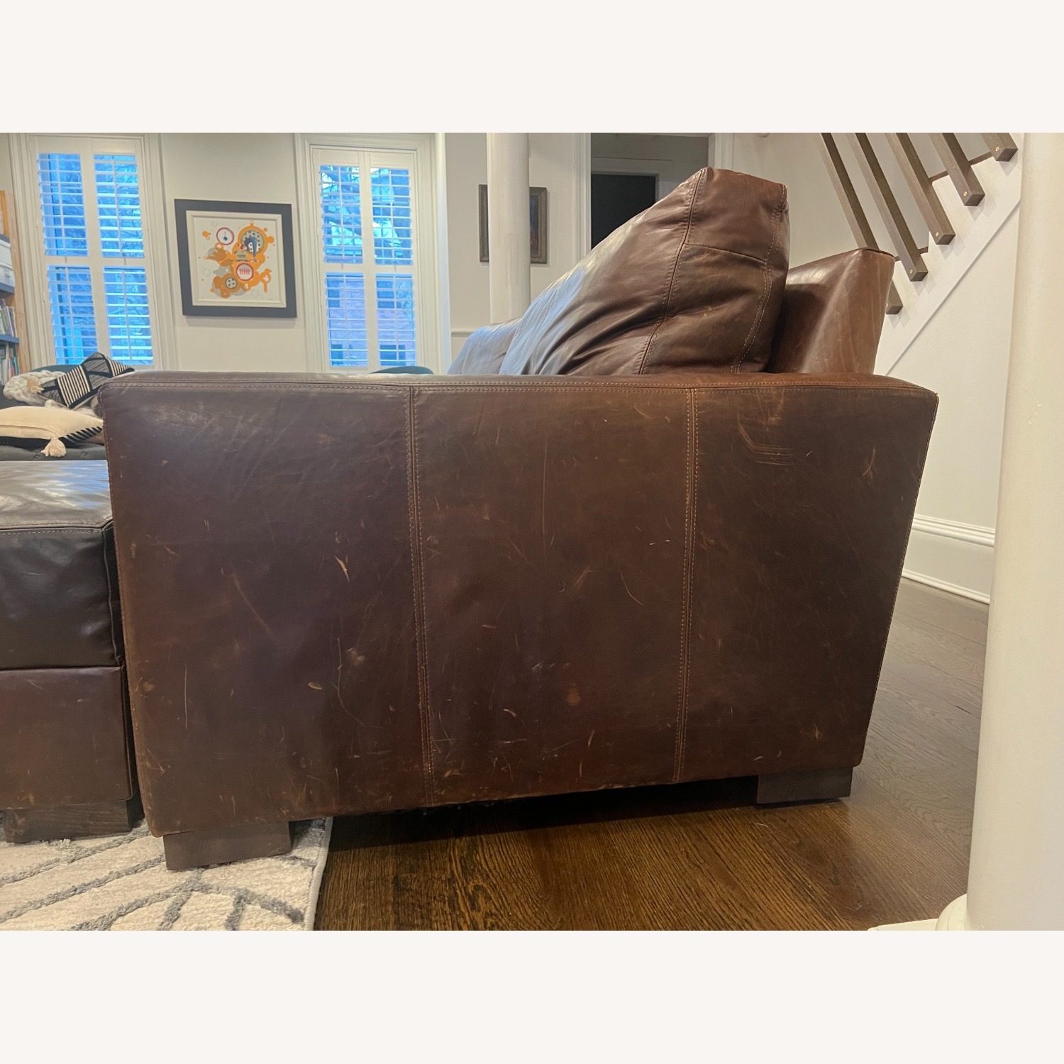 Restoration Hardware Maxwell Long Sofa + Ottoman - image-3