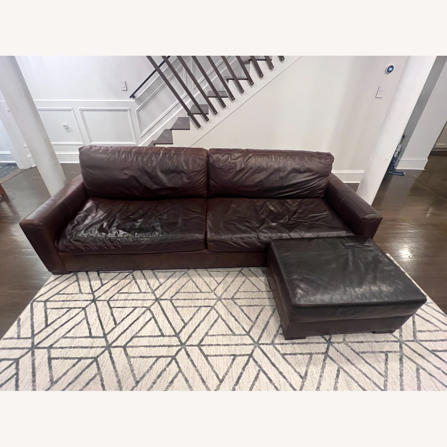 Restoration Hardware Maxwell Long Sofa + Ottoman - image-2