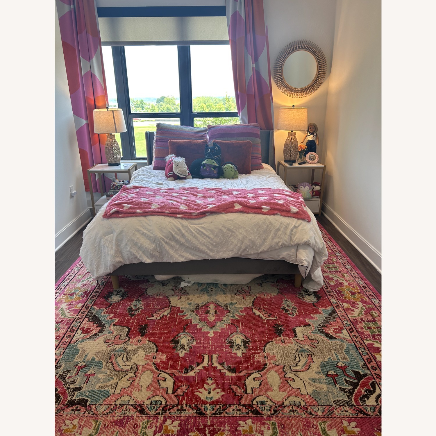 White and Gold Nightstand - image-1