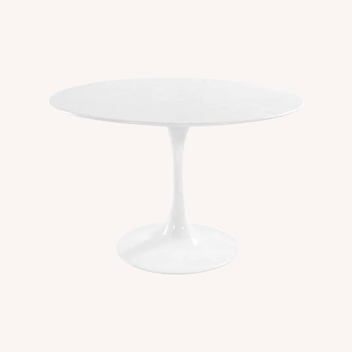 White Round Dining Table - image-0
