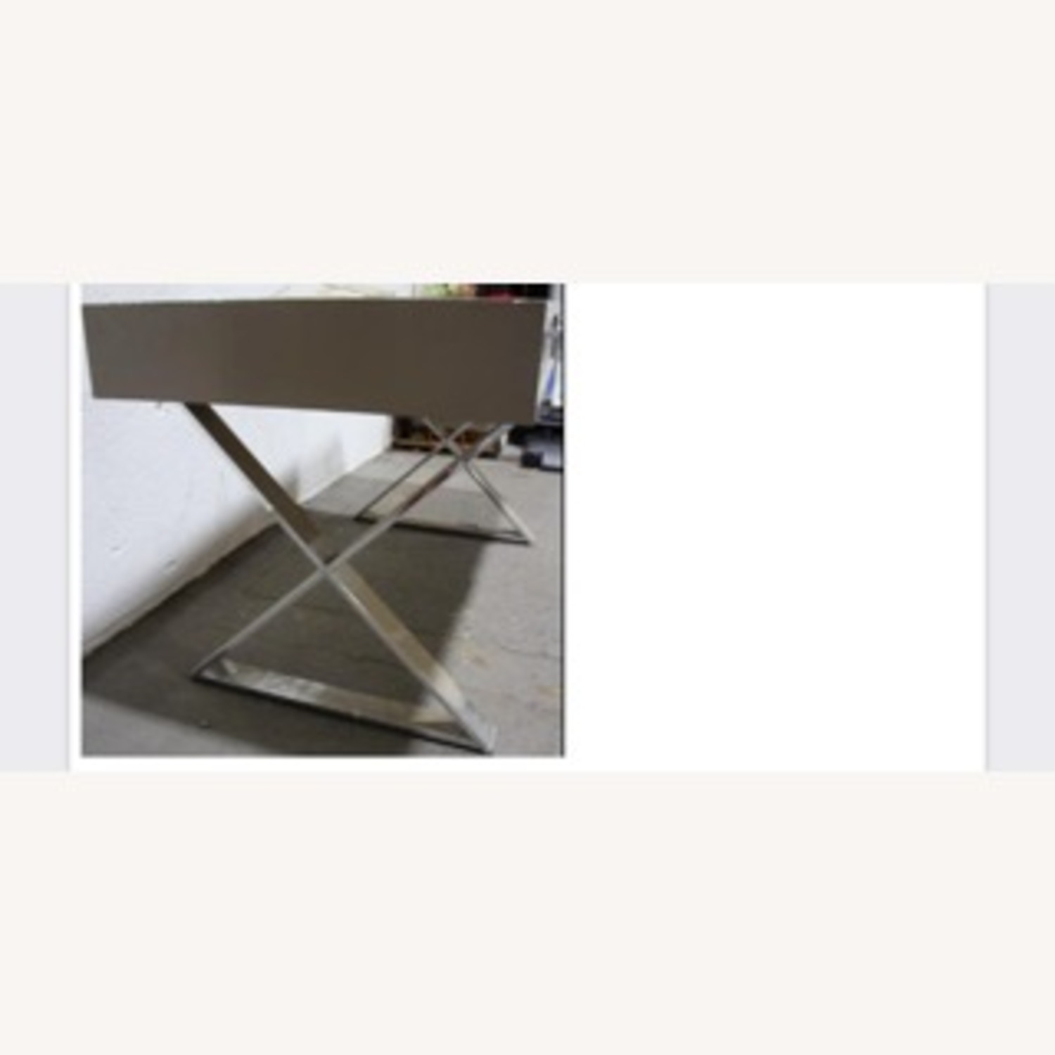 John Stuart MCM Writing Desk Chrome X Base - image-9