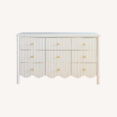 Used Solid Wood Rattan Dresser  for sale on AptDeco