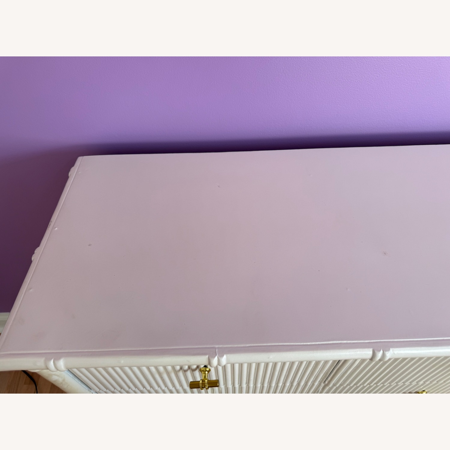 Solid Wood Rattan Dresser  - image-9
