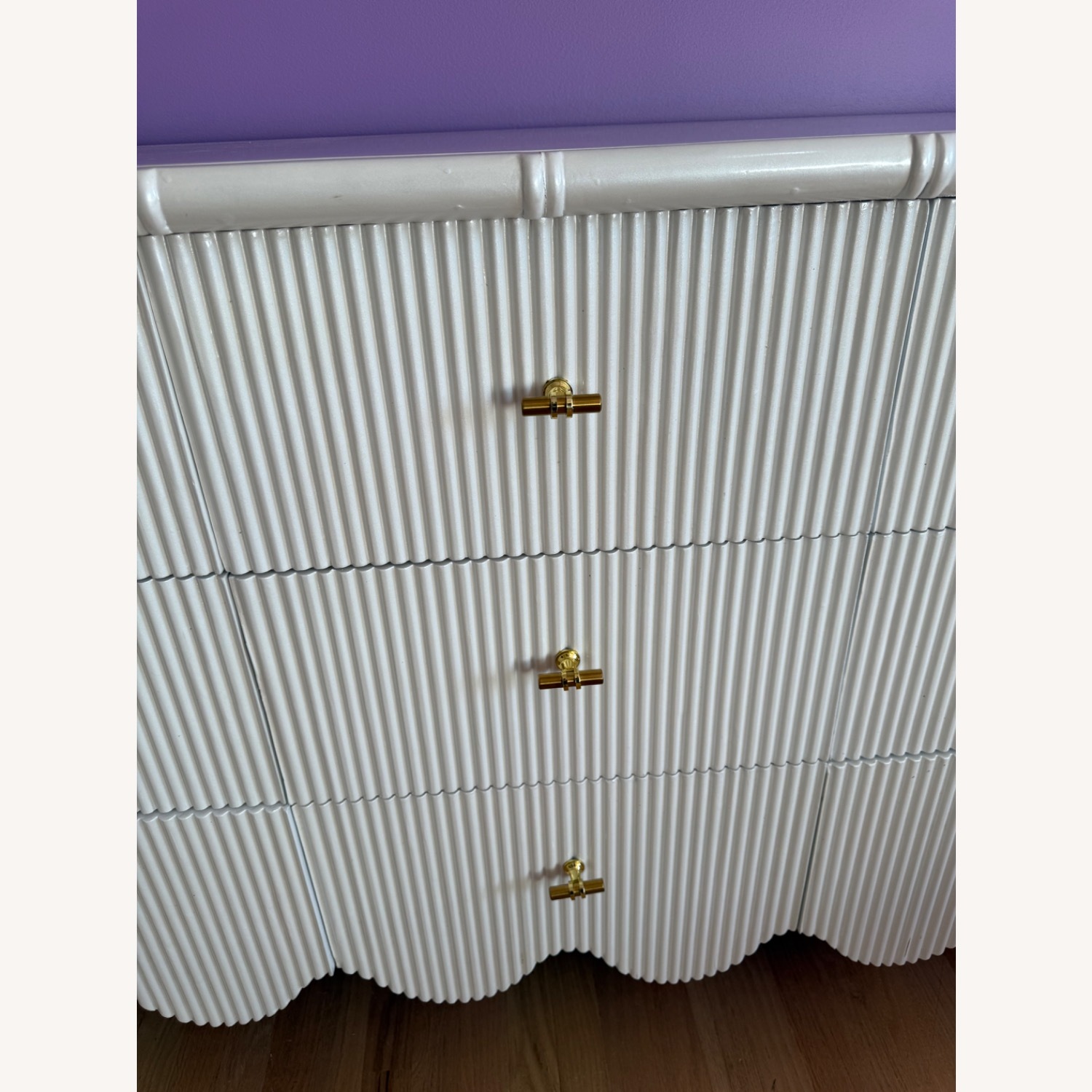 Solid Wood Rattan Dresser  - image-12