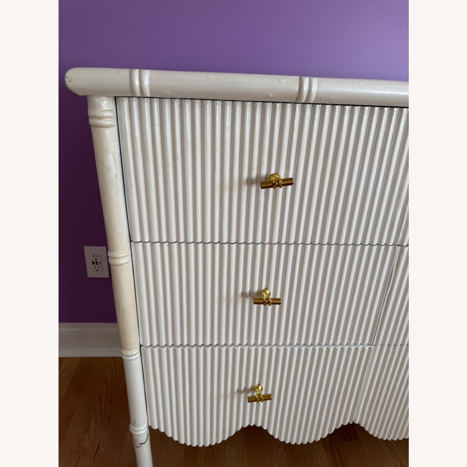 Solid Wood Rattan Dresser  - image-13