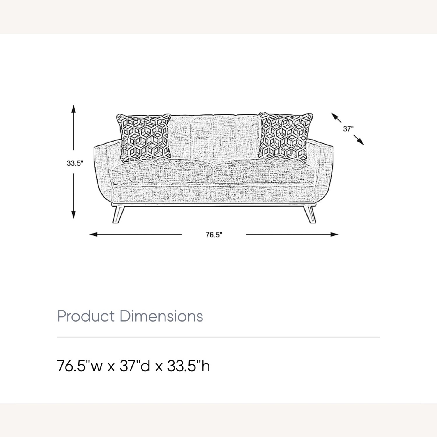 Rooms To Go Midcentury Modern Loveseat Sofa Teal - image-6