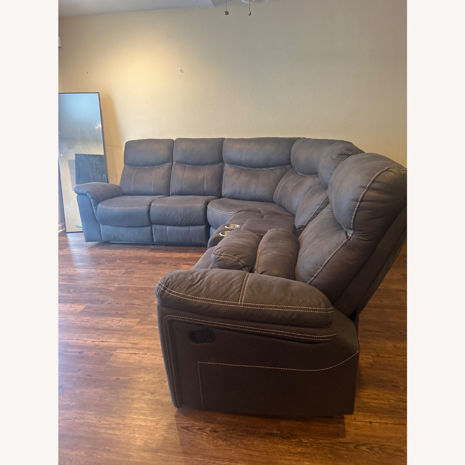 Dark Gray 3 Piece Sectional  - image-2