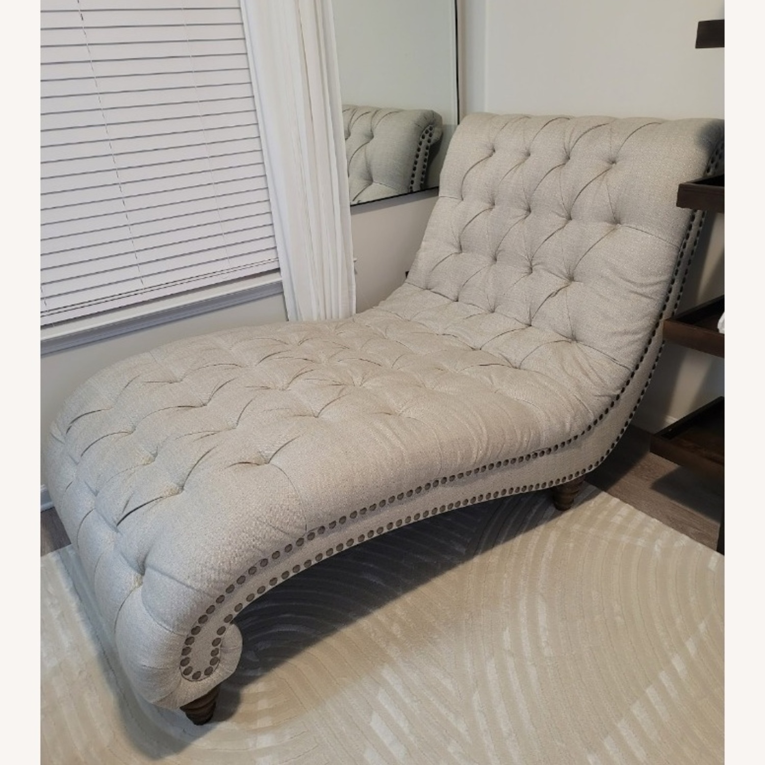 Beige Oversized Chaise Lounge  - image-4