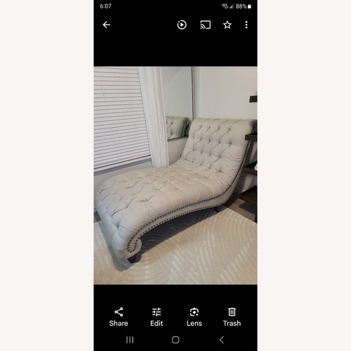 Used Beige Oversized Chaise Lounge  for sale on AptDeco