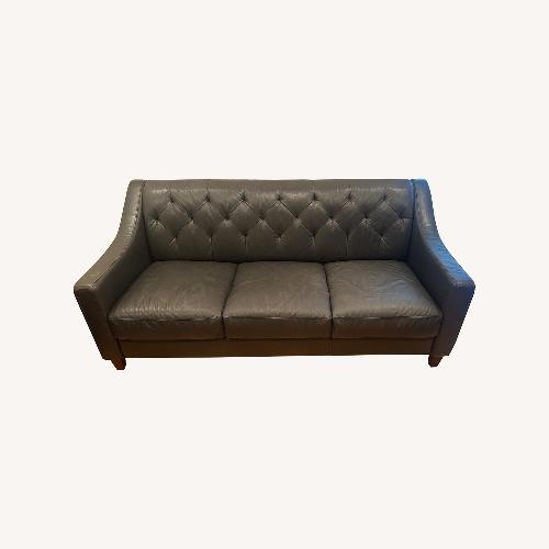 Used Macy's Leather Sofa for sale on AptDeco