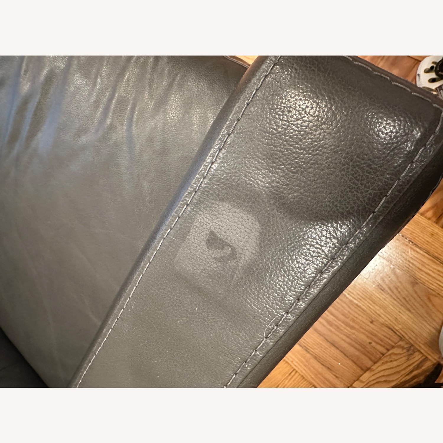 Macy's Leather Sofa - image-2