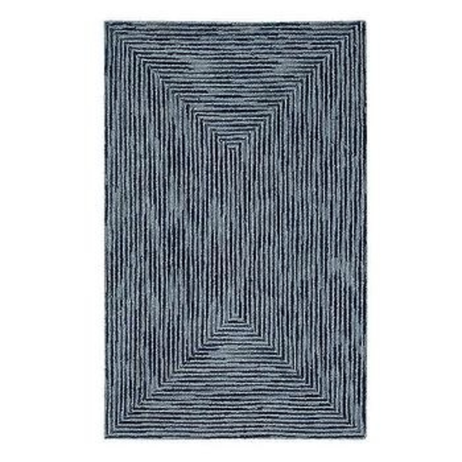  Pottery Barn Kids Mercer Blue Geometric Rug  - image-4