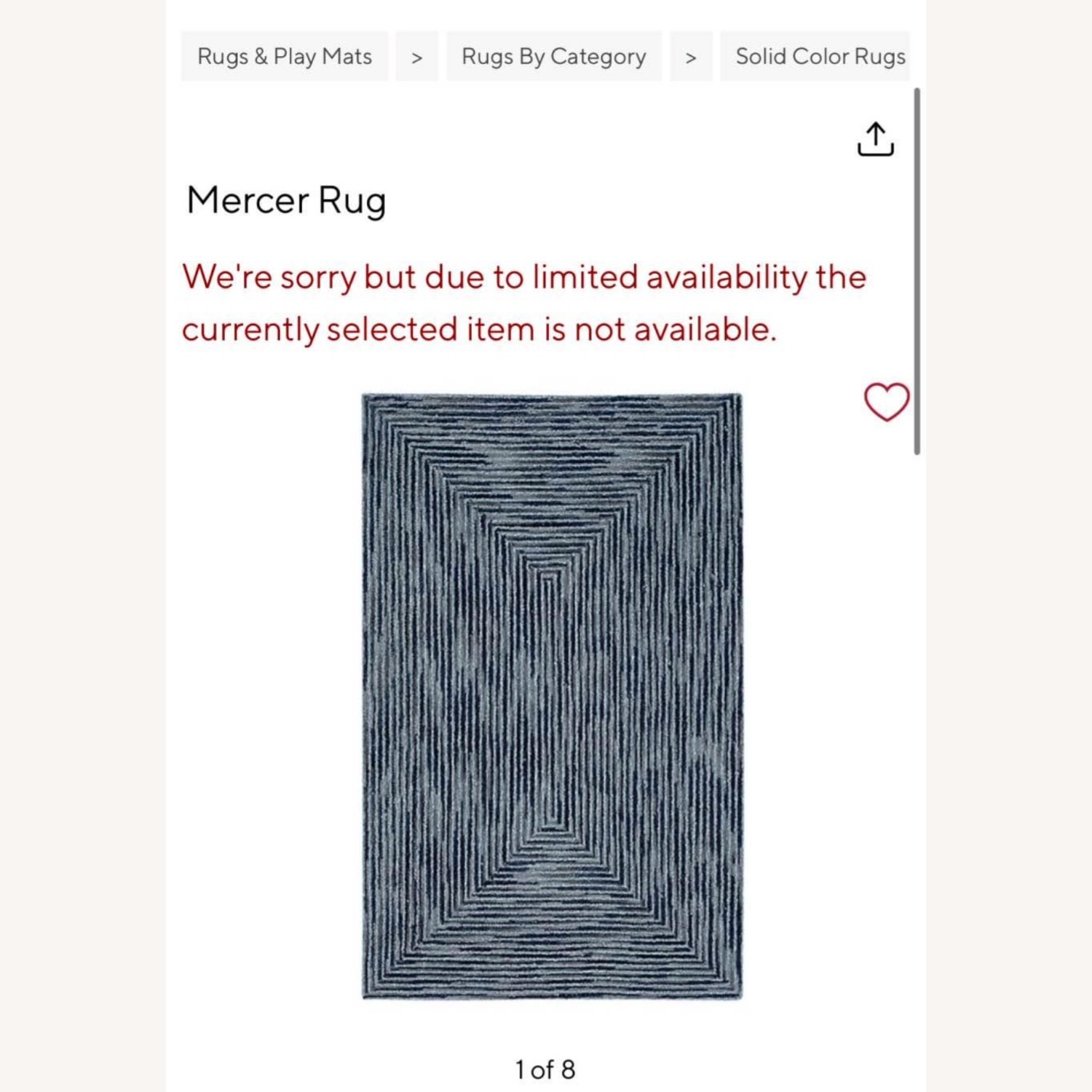  Pottery Barn Kids Mercer Blue Geometric Rug  - image-3