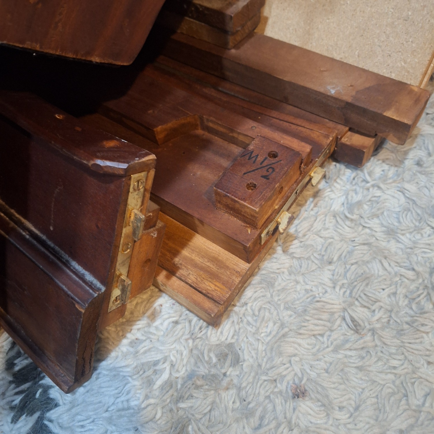 Sleigh Wood Frame Bed  - image-4