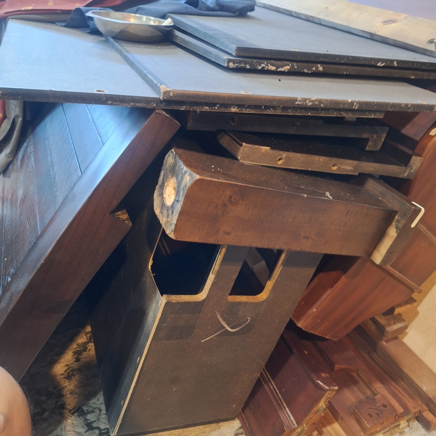 Sleigh Wood Frame Bed  - image-5