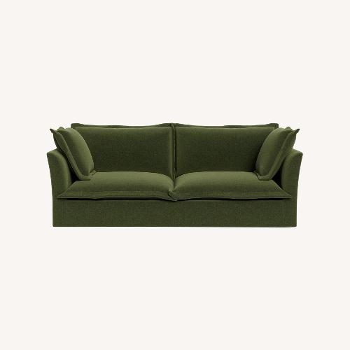 Used Interior Define Skylar Green 2 Seat Sofa for sale on AptDeco