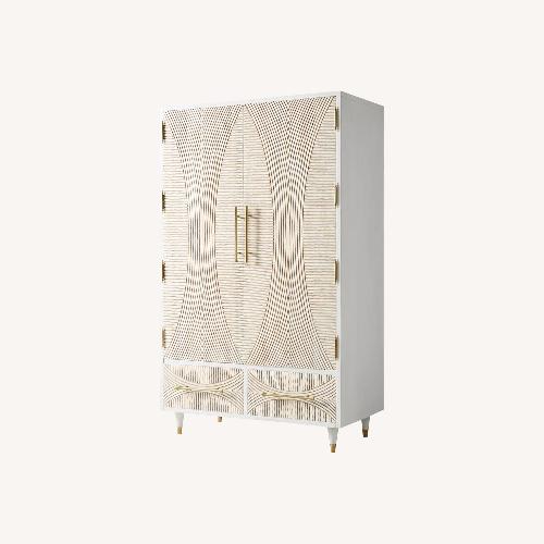 Used Anthropologie Hand-Carved Thalia Armoire for sale on AptDeco