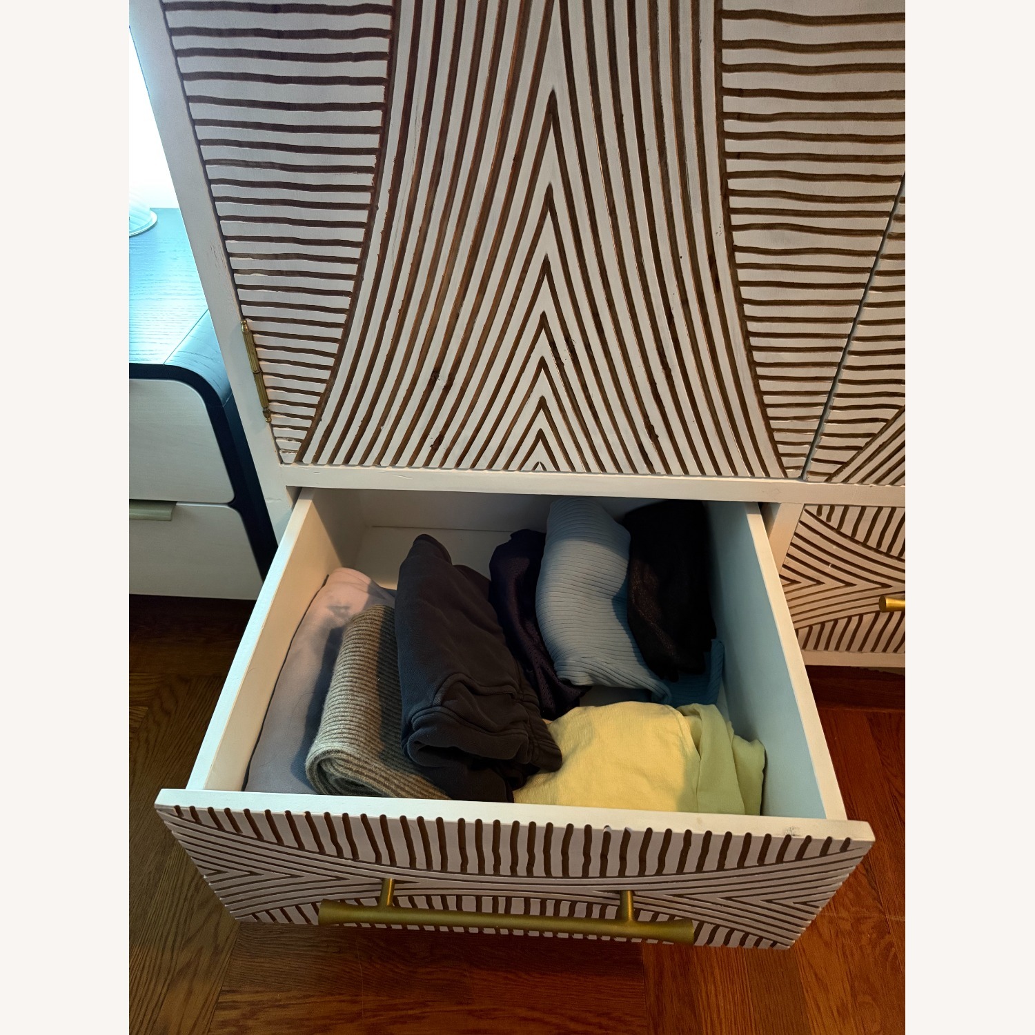 Anthropologie Hand-Carved Thalia Armoire - image-6