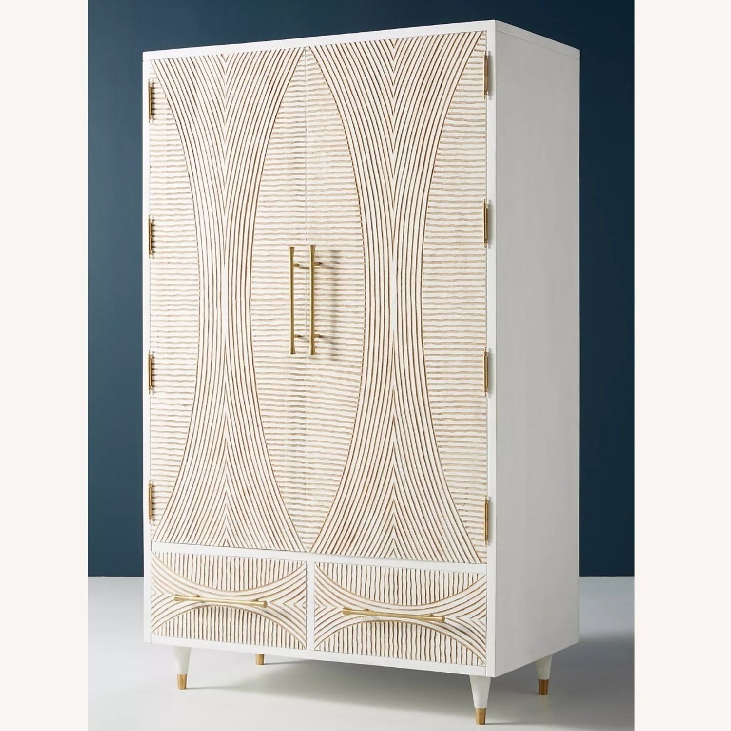 Anthropologie Hand-Carved Thalia Armoire - image-1