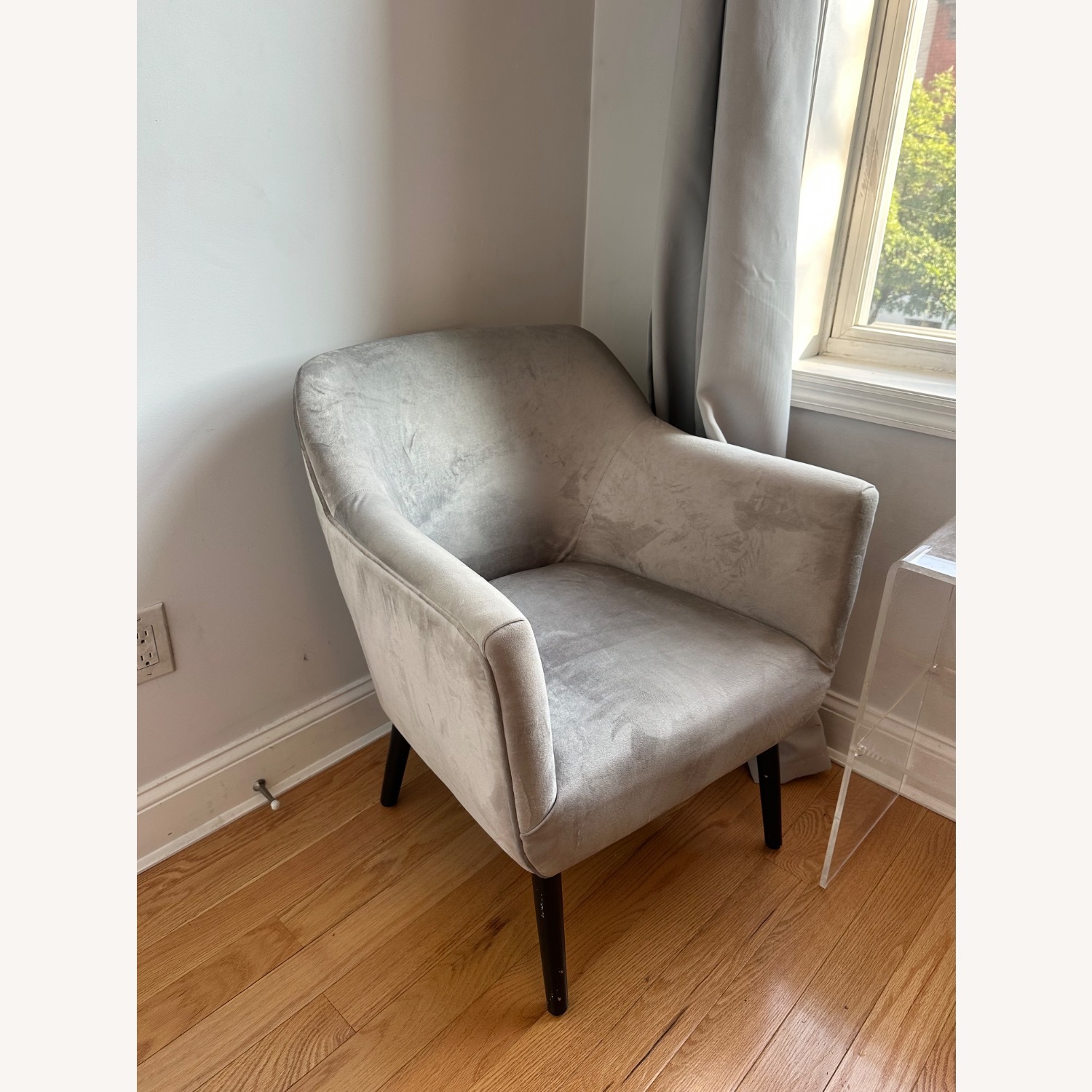 Grey Accent Chair - image-1