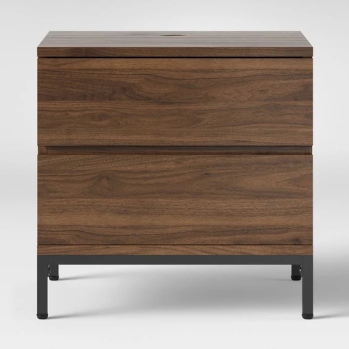 Used Target Electric Faux Wood Nightstand for sale on AptDeco