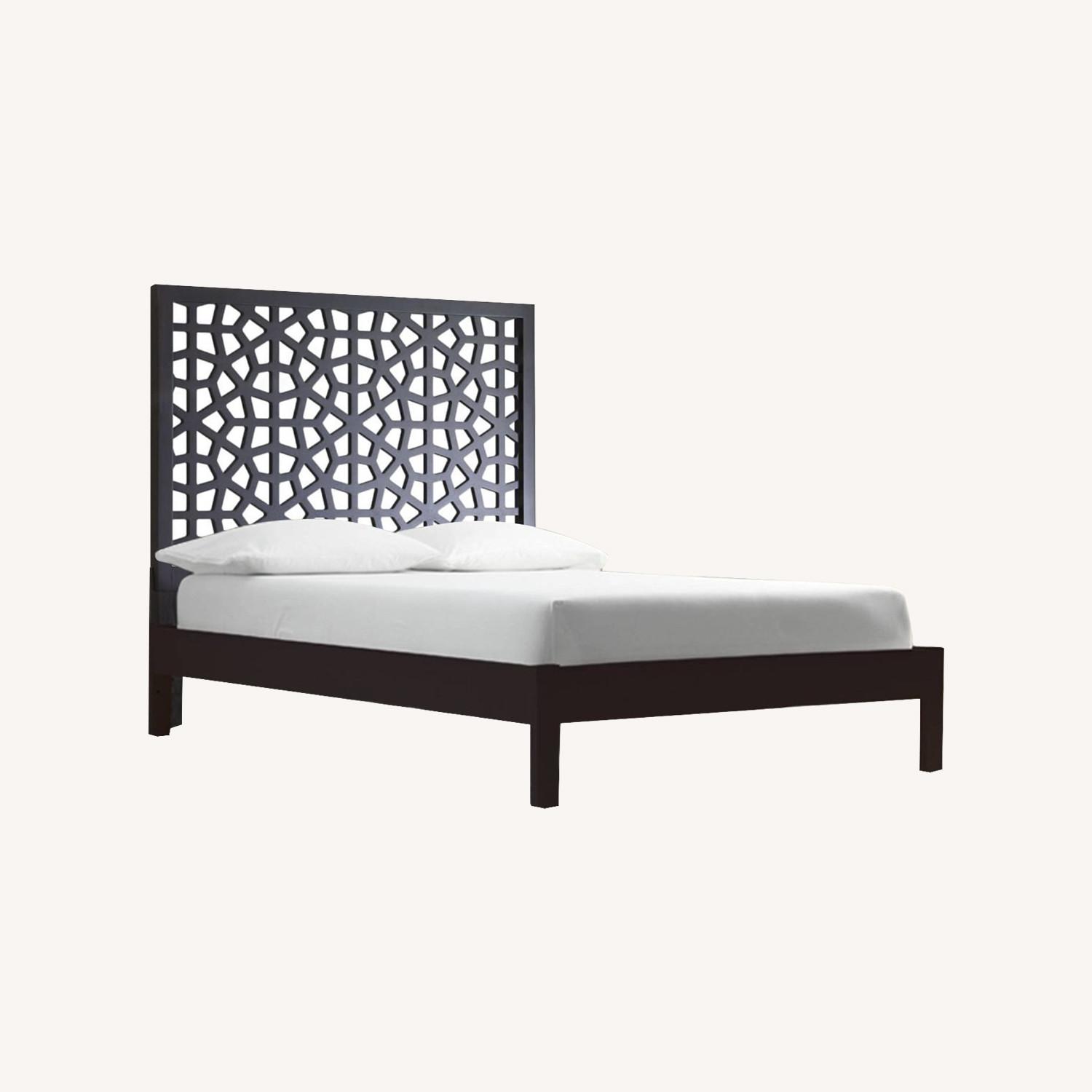 West Elm Morocco Dark Brown Bed - image-0