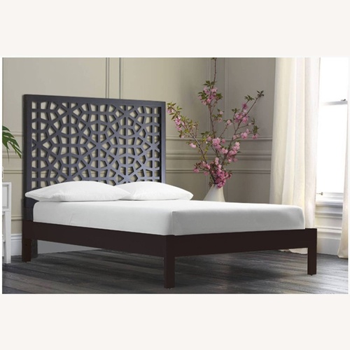 Used West Elm Morocco Dark Brown Bed for sale on AptDeco