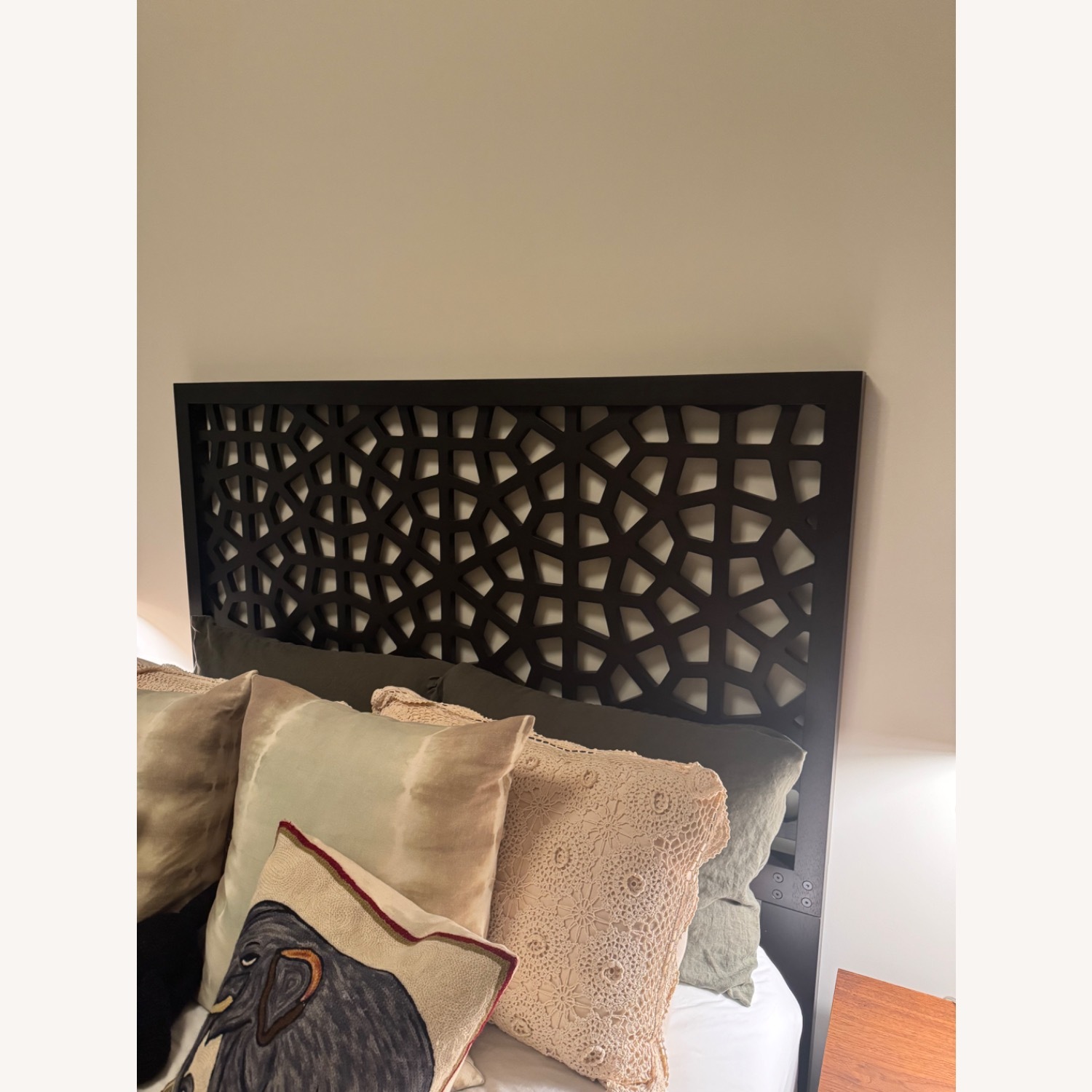 West Elm Morocco Dark Brown Bed - image-1