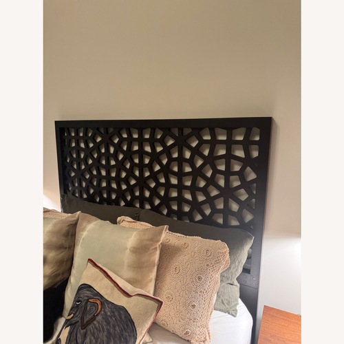 Used West Elm Morocco Dark Brown Bed for sale on AptDeco