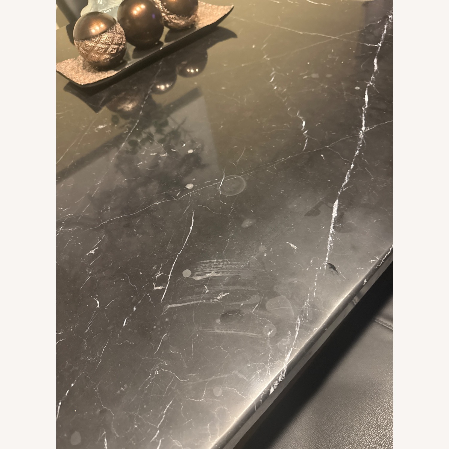 Montibello Black Marble Set with Storage Bench - image-4