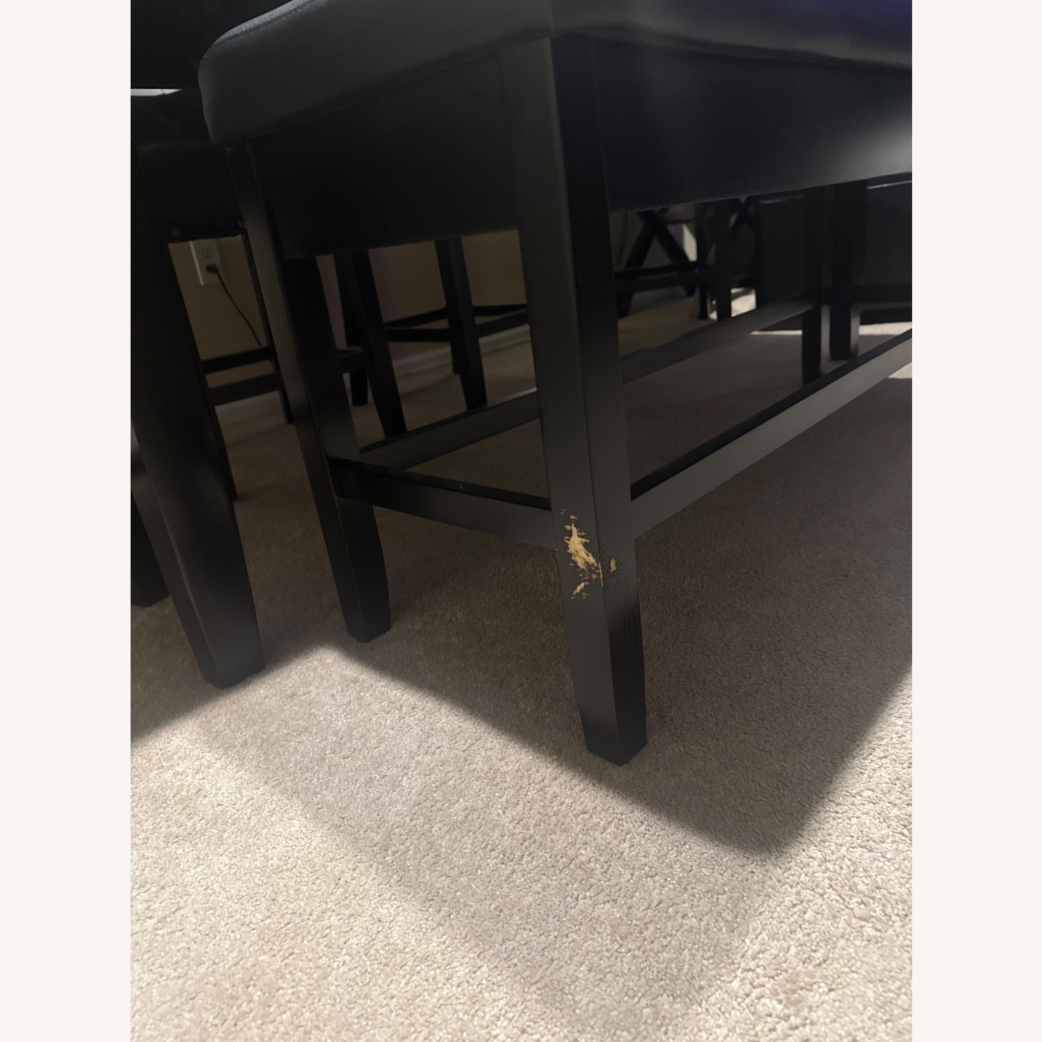 Montibello Black Marble Set with Storage Bench - image-6