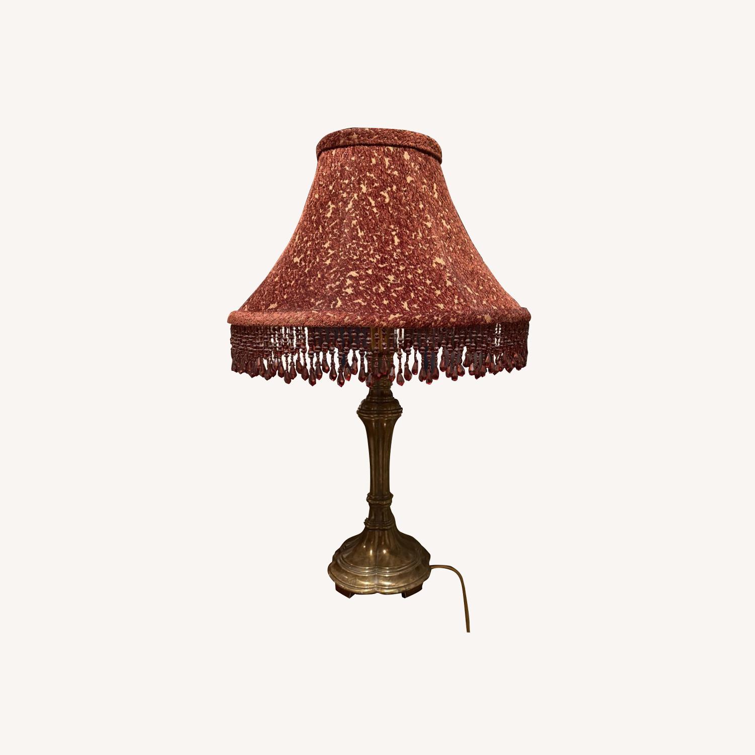 Wine Red Dressy Table Lamps - image-0