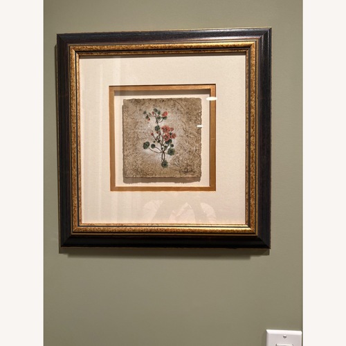 Used Floral Parchment Art for sale on AptDeco