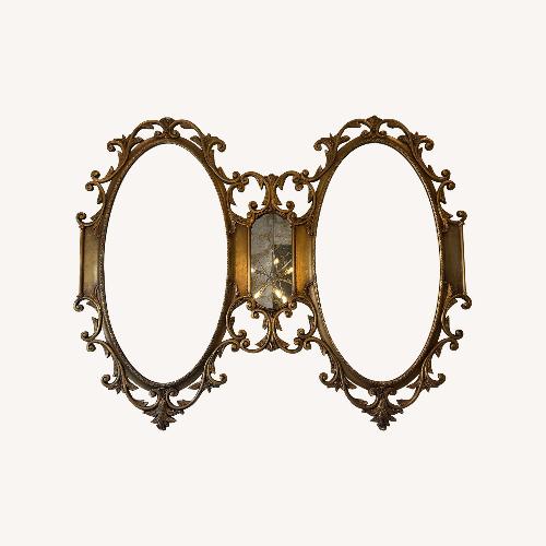 Used Vintage Gilt Wood Oval Mirrors for sale on AptDeco