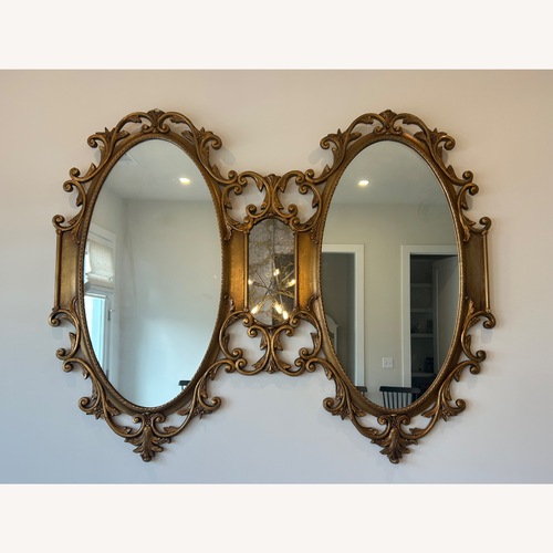 Used Vintage Gilt Wood Oval Mirrors for sale on AptDeco