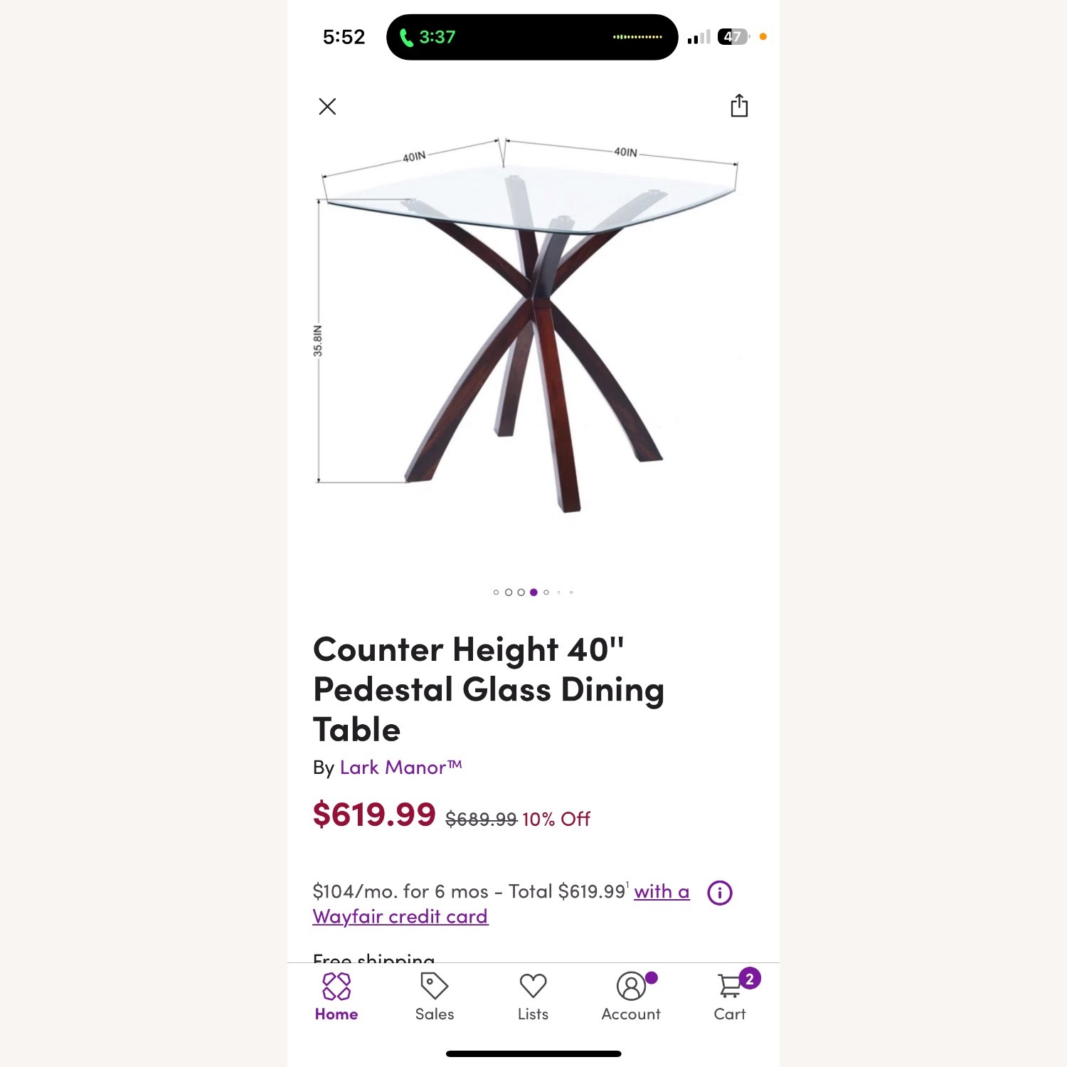 4 Top Kitchen Table - image-2