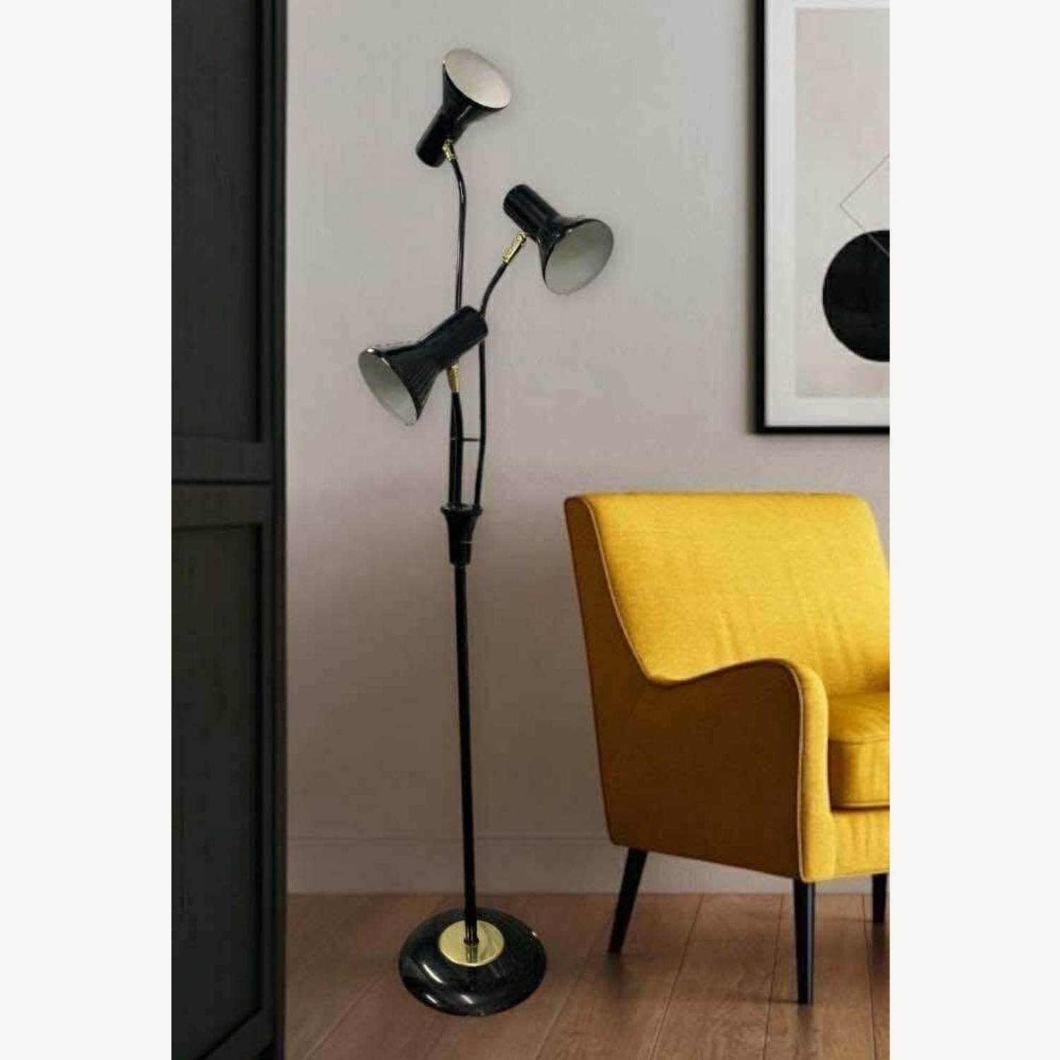 MCM Metal Atomic Free Standing 3 Headed Floor Lamp - image-1